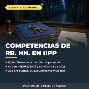 Curso Competencias de RR. HH. en Instituciones Penitenciarias