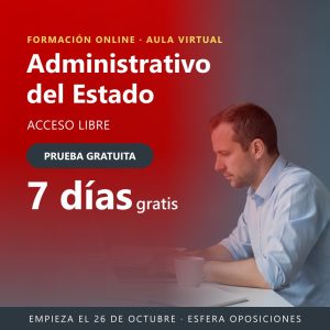 Prueba gratuita 7 días · Cuerpo General Administrativo de la Administración del Estado · Acceso libre