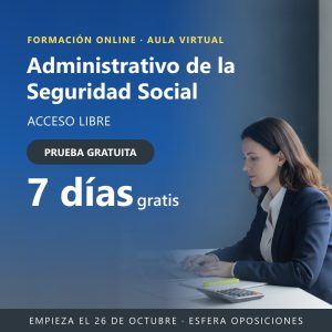 Prueba gratuita 7 días · Cuerpo Administrativo de la Administración de la Seguridad Social · Acceso libre